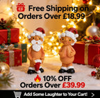 |🎁 Livraison gratuite dès 18,99 £ d'achat ! 🔥 10 % de réduction dès 2 articles achetés ! | Décorations de Noël Père Noël coquin et créatif – Ornements de sapin Père Noël amusants en résine (5 cm et 8 cm), jolis cadeaux à suspendre pour Noël