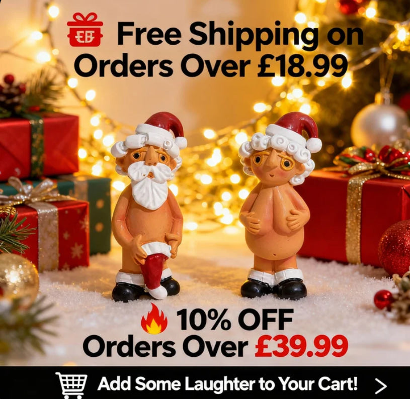 |🎁 Free Shipping on Orders Over £18.99, 🔥 10% OFF When You Buy 2!|Creative Naughty Santa Christmas Decorations – 5CM & 8CM Funny Resin Santa Tree Ornaments, Cute Xmas Hanging Decor Gifts