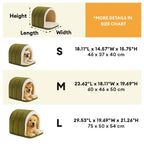 🔥Now Only £76.49 (Was £89.99)🔥Cave-Style Warm Deep Sleeping Snug Cat Cave Dog House, High-Elastic Sponge Base, Soft Plush Fabric Surface