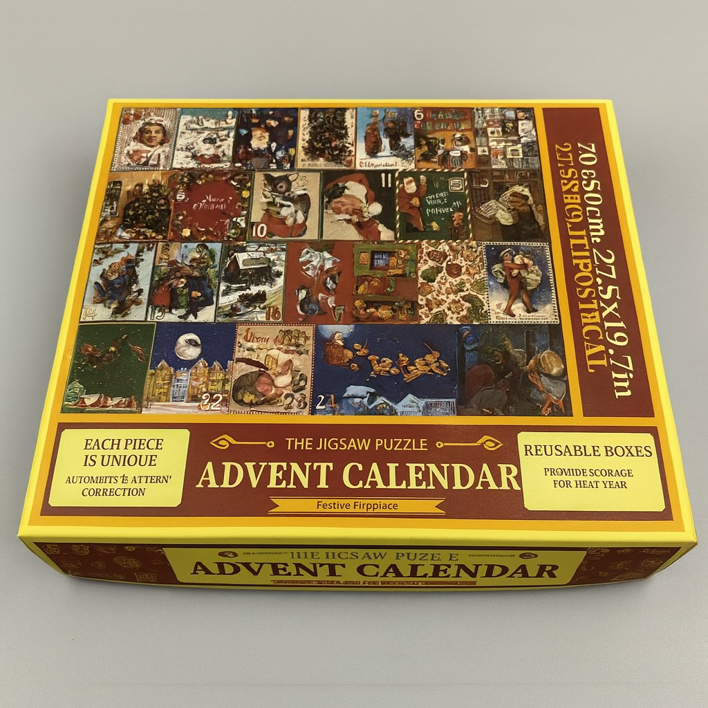 🎅 Christmas Countdown Puzzle Advent Calendar – 24 Days of Festive Jigsaw Fun | 1000-Piece Holiday Puzzle Set 🎁✨ Order Now & Enjoy 10% OFF!