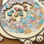 🎁Christmas Sale up to 53% OFF🎅|135-Piece Morandi-Colored Cat Shaped Wooden Jigsaw Puzzle