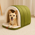 🔥Now Only £76.49 (Was £89.99)🔥Cave-Style Warm Deep Sleeping Snug Cat Cave Dog House, High-Elastic Sponge Base, Soft Plush Fabric Surface