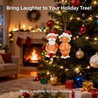 |🎁 Livraison gratuite dès 18,99 £ d'achat ! 🔥 10 % de réduction dès 2 articles achetés ! | Décorations de Noël Père Noël coquin et créatif – Ornements de sapin Père Noël amusants en résine (5 cm et 8 cm), jolis cadeaux à suspendre pour Noël