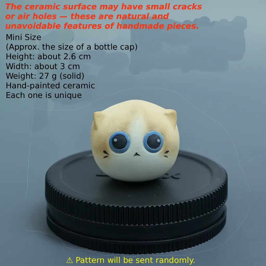 Cat Tea Diffuser Boom Cat™ Handmade Ceramic Cat – Tea Pet, Diffuser & Desk Companion ...