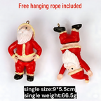 |🎁 Livraison gratuite dès 18,99 £ d'achat ! 🔥 10 % de réduction dès 2 articles achetés ! | Ornement Père Noël coquin et original – Figurine de Père Noël en résine pour décorer votre sapin de Noël et ajouter une touche d'humour à vos fêtes